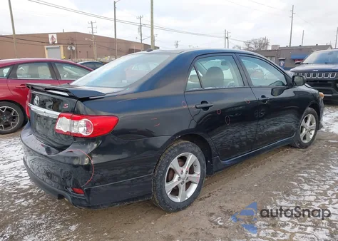 2011 Toyota Corolla S from USA, damaged, VIN 2T1BU4EE4BC565515